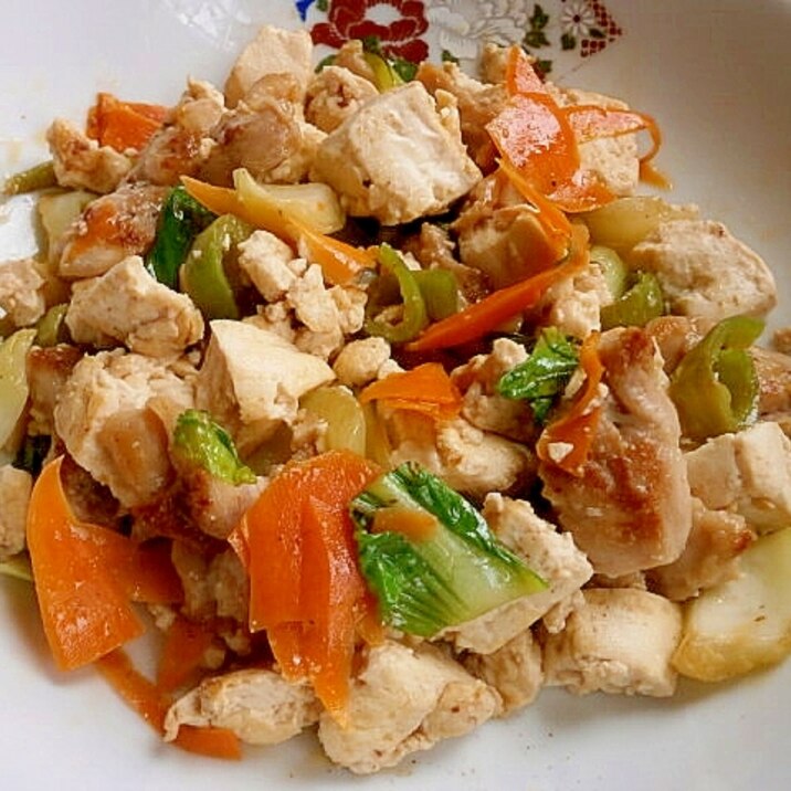 鶏肉の炒り豆腐